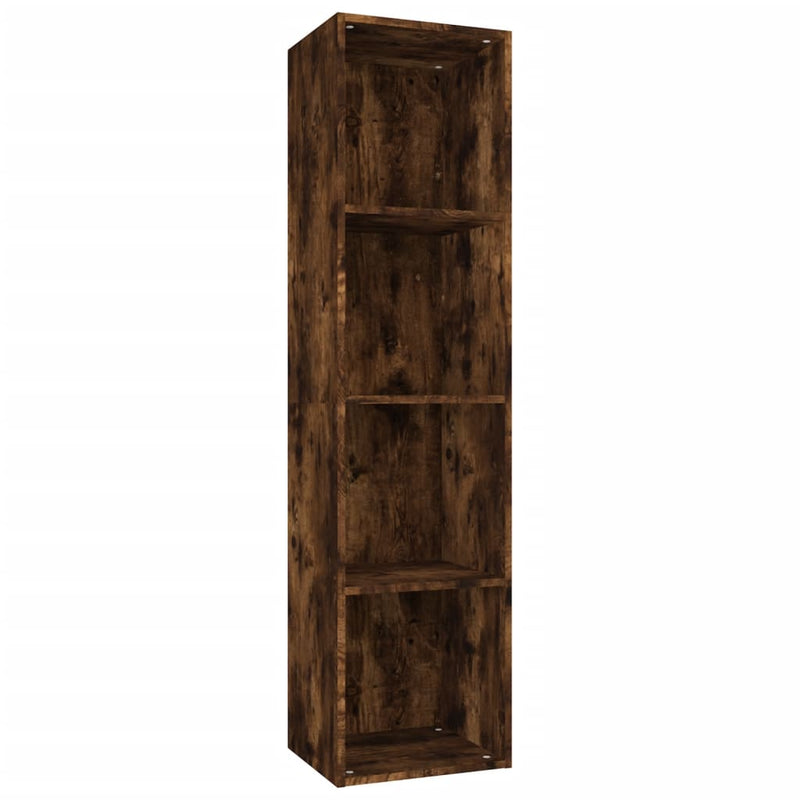 Bücherschrank/TV-Schrank Räuchereiche 36x30x143cm Holzwerkstoff