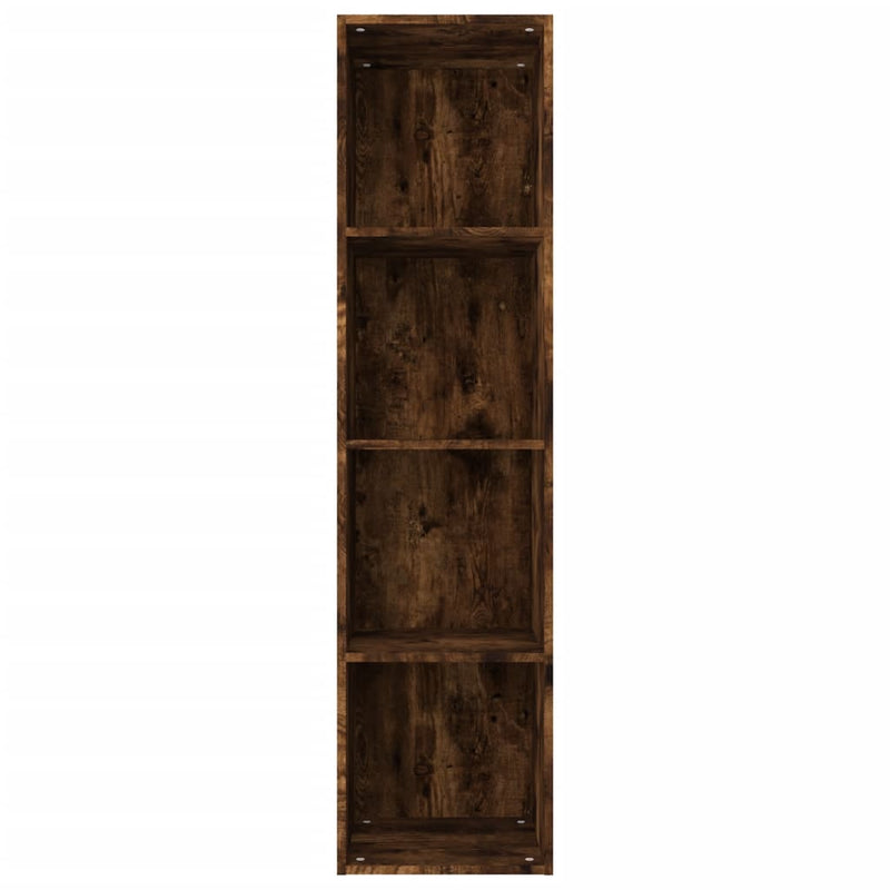 Bücherschrank/TV-Schrank Räuchereiche 36x30x143cm Holzwerkstoff