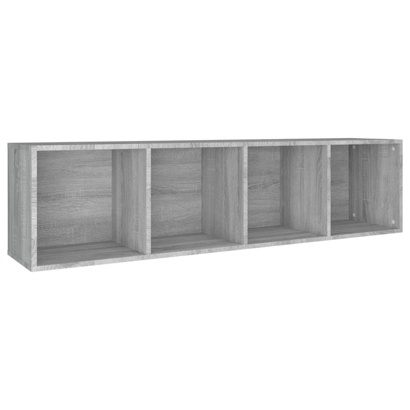 Bücherschrank/TV-Schrank Grau Sonoma 36x30x143 cm Holzwerkstoff