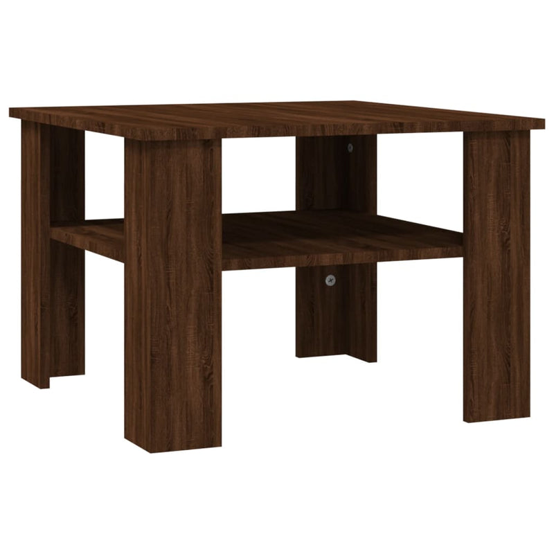 Couchtisch Braun Eichen-Optik 60x60x42 cm Holzwerkstoff