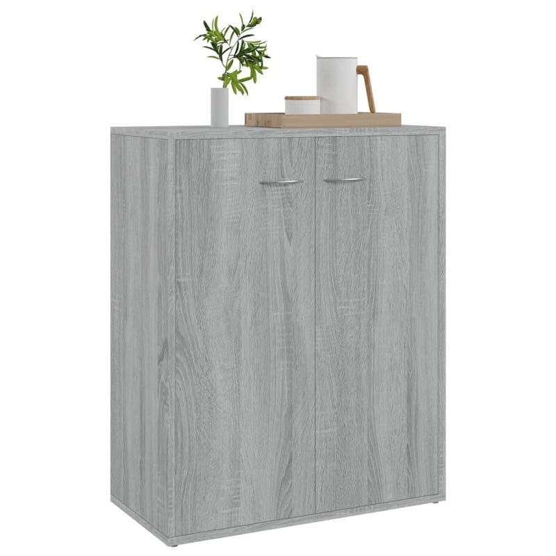 Sideboard Grau Sonoma 60x30x75 cm Holzwerkstoff