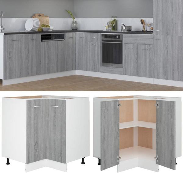 Küchenschrank Grau Sonoma 75,5x75,5x81,5 cm Holzwerkstoff