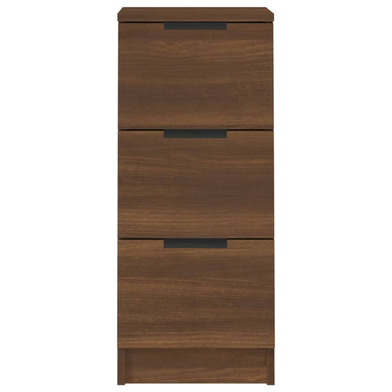 Sideboards 2 Stk. Braun Eichen-Optik 30x30x70 cm Holzwerkstoff