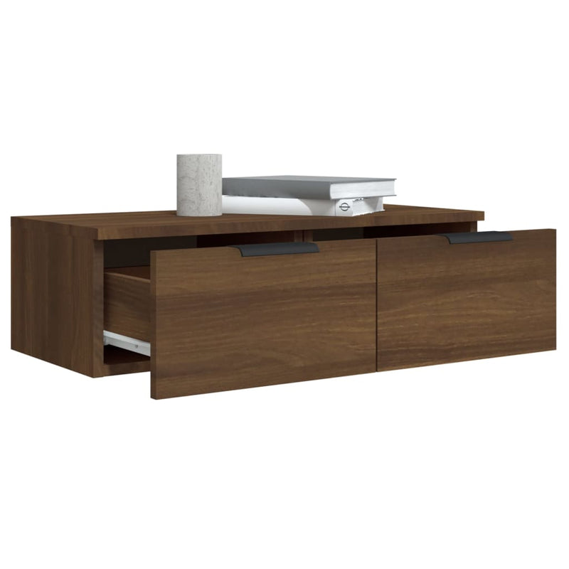 Wandschrank Braun Eichen-Optik 68x30x20 cm Holzwerkstoff