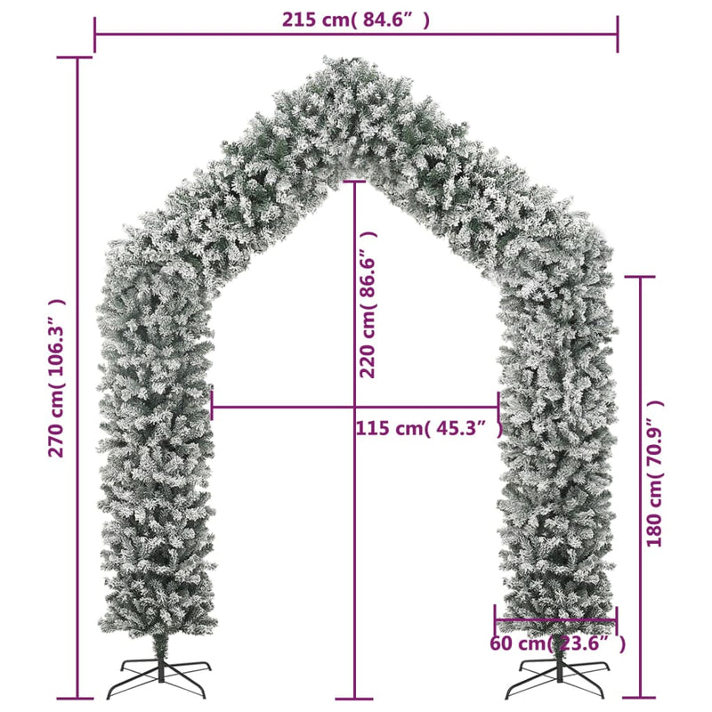 Weihnachtsgirlande Beschneit 270 cm