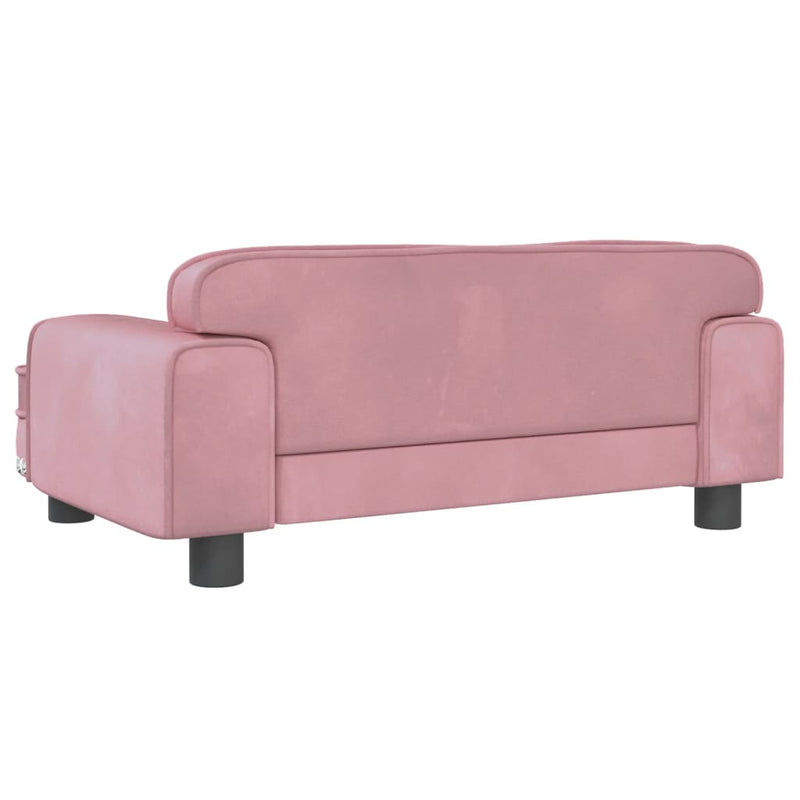 Hundebett Rosa 70x45x30 cm Samt