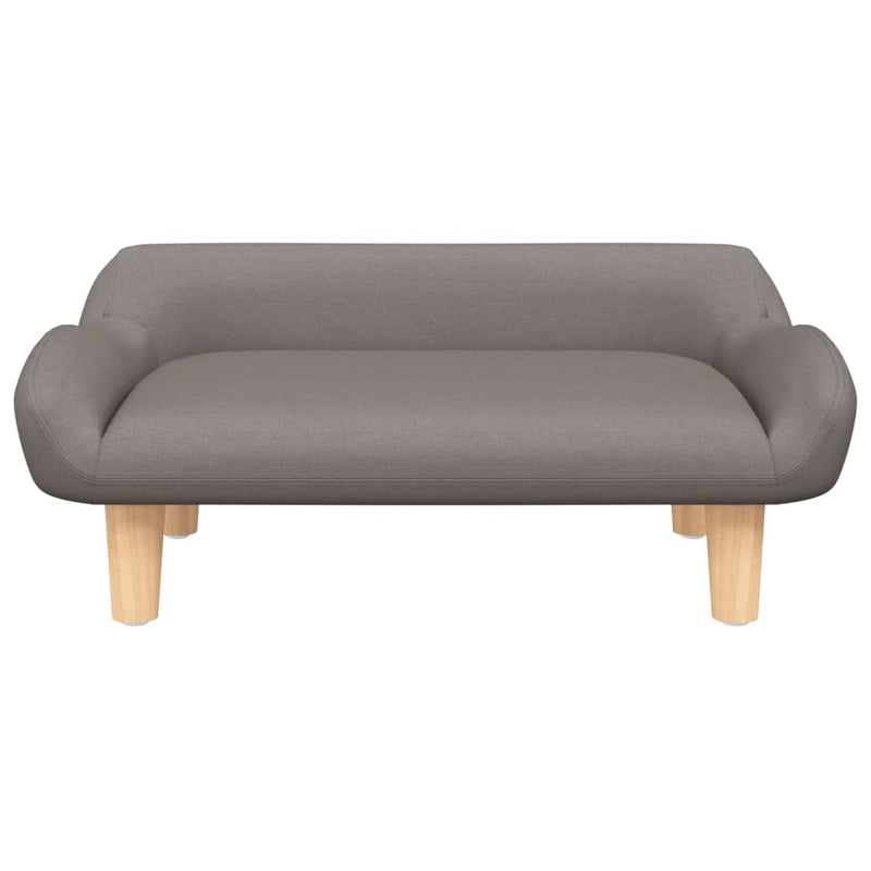 Hundebett Taupe 70x40x24 cm Stoff