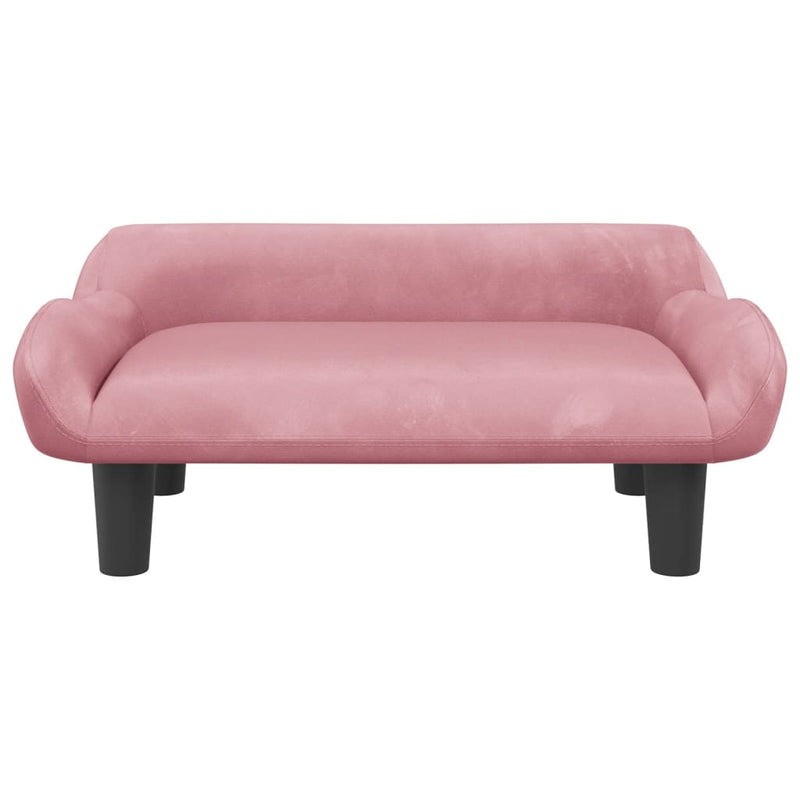 Hundebett Rosa 70x40x24 cm Samt