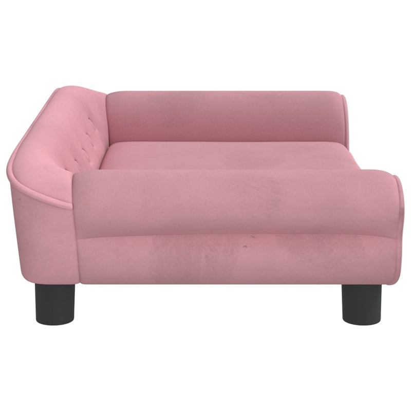 Hundebett Rosa 70x48x22 cm Samt