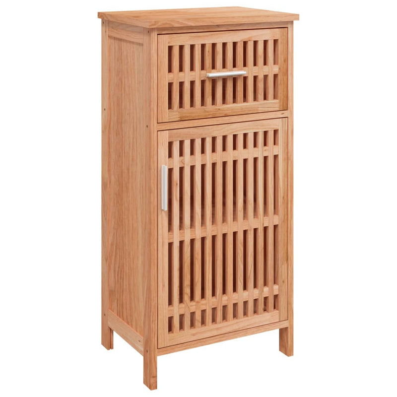 Badschrank 42x29x82 cm Massivholz Nussbaum