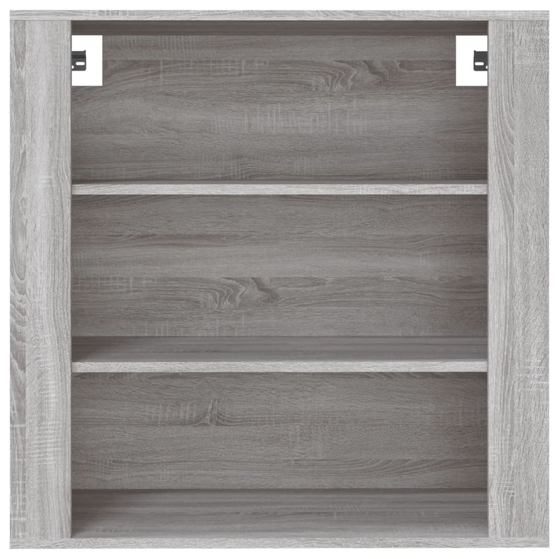 Wandschrank Grau Sonoma 80x33x80 cm Holzwerkstoff