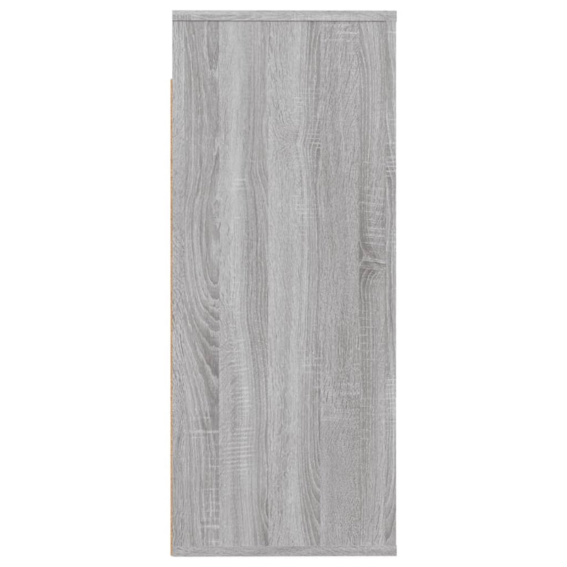 Wandschrank Grau Sonoma 80x33x80 cm Holzwerkstoff