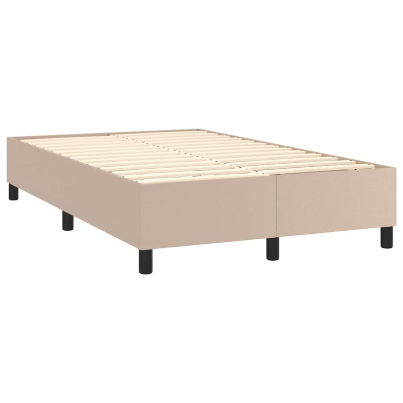 Boxspringbett mit Matratze & LED Cappuccino-Braun 120x200cm