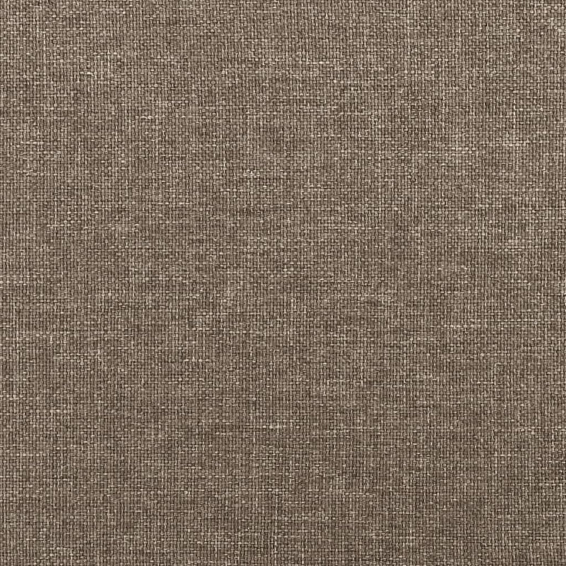 Bettgestell mit Kopfteil Taupe 80x200 cm Stoff