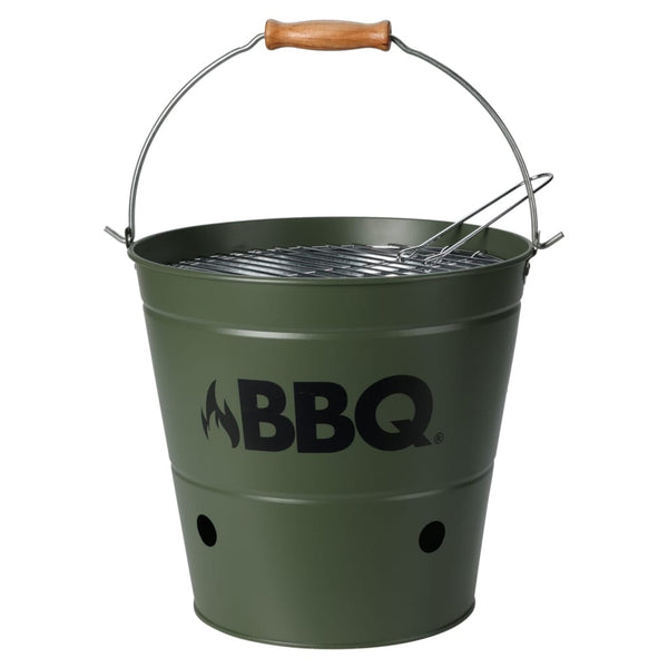 ProGarden Grilleimer BBQ 26 cm Olivgrün