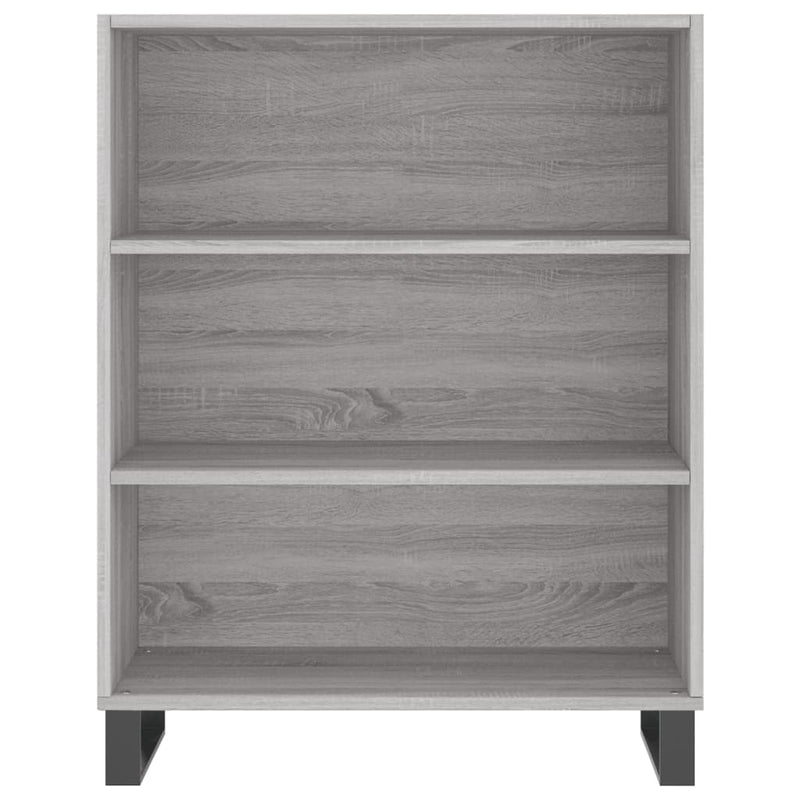 Highboard Grau Sonoma 69,5x34x180 cm Holzwerkstoff