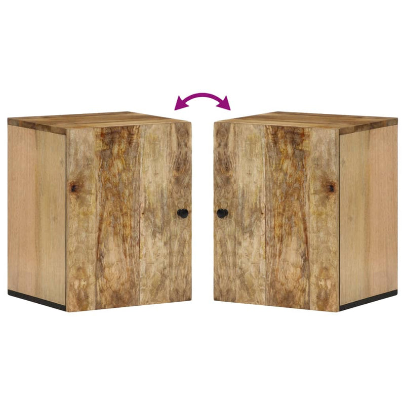 Bad-Wandschrank 38x33x48 cm Massivholz Mango