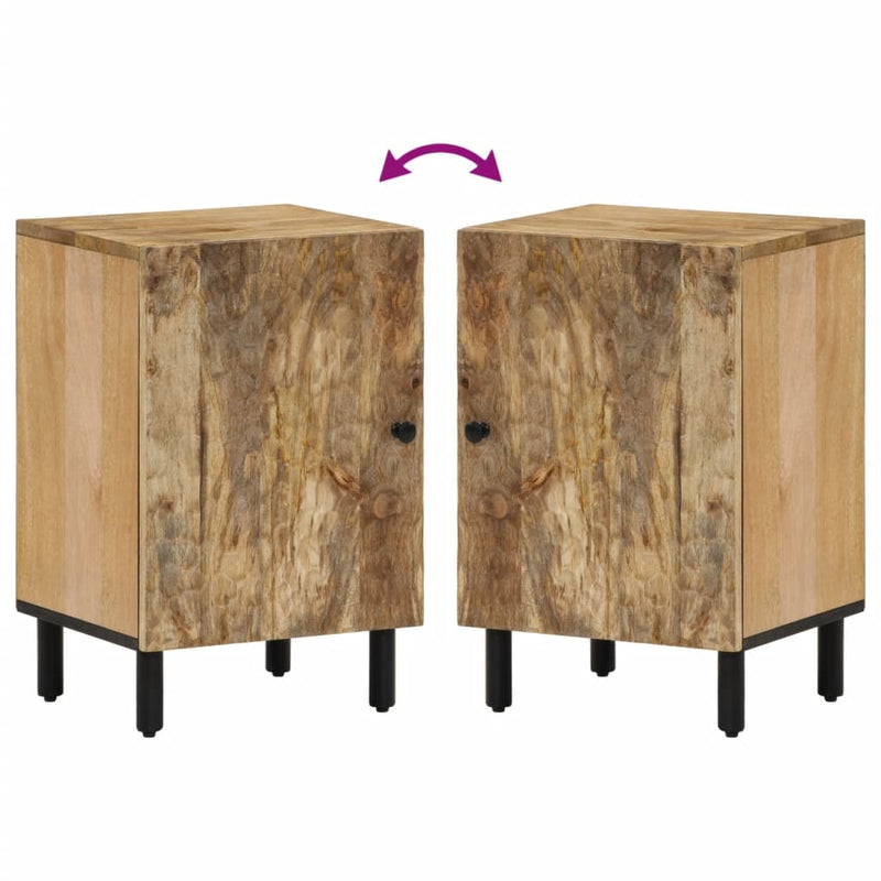 Badschrank 38x33x58 cm Massivholz Mango