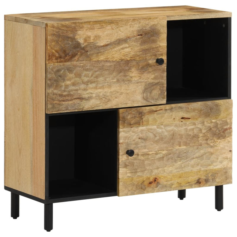 Beistellschrank 80x33x75 cm Massivholz Mango