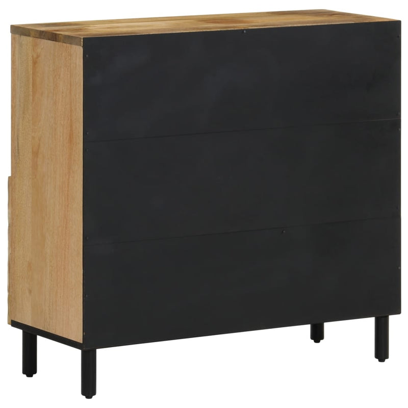 Beistellschrank 80x33x75 cm Massivholz Mango