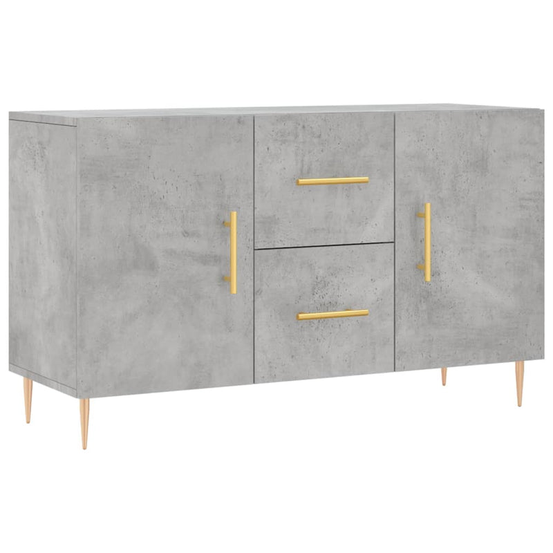 Sideboard Betongrau 100x36x60 cm Holzwerkstoff