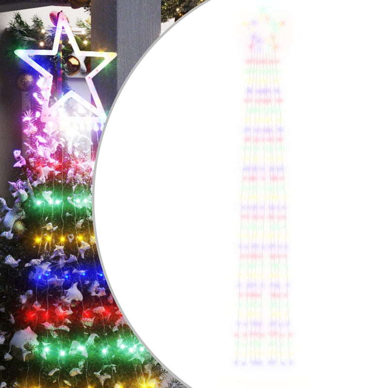 Weihnachtsbaum-Beleuchtung 320 LEDs Mehrfarbig 375 cm