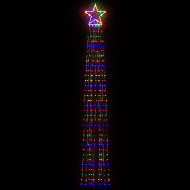 Weihnachtsbaum-Beleuchtung 320 LEDs Mehrfarbig 375 cm