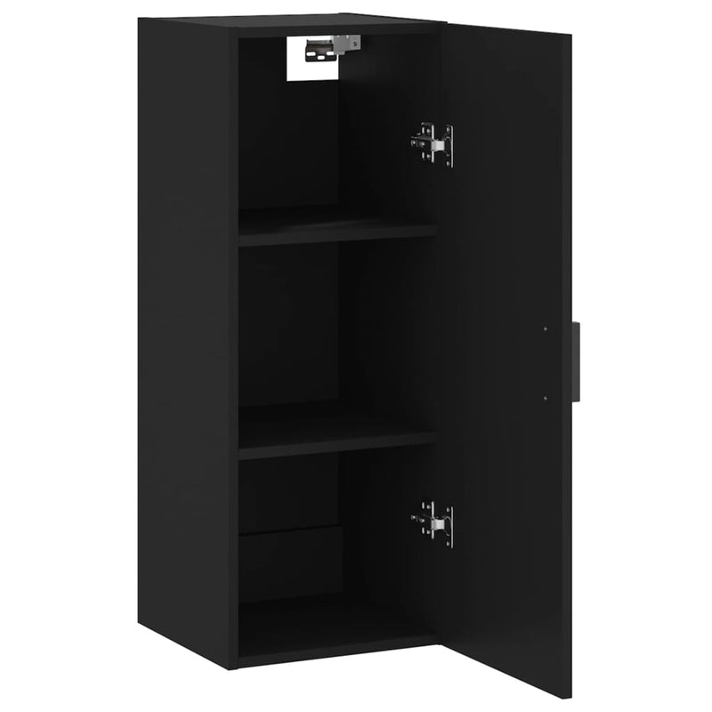 Wandschrank Schwarz 34,5x34x90 cm