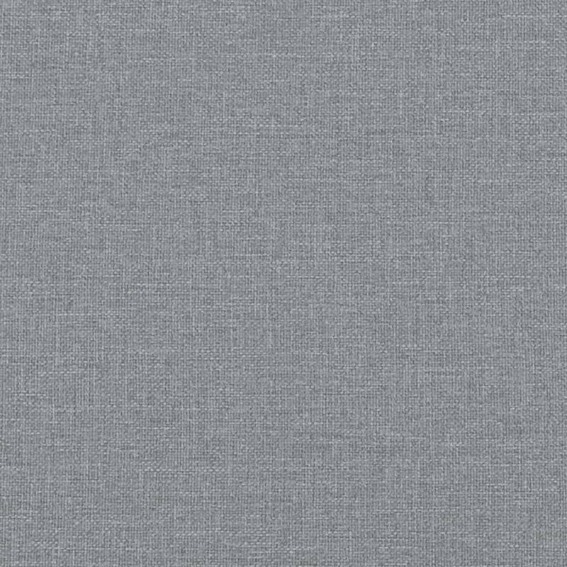 Tagesbett Ausziehbar mit Matratze Hellgrau 80x200 cm Stoff