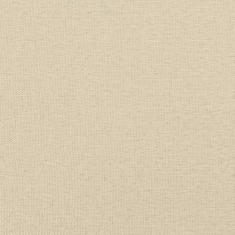 Tagesbett Ausziehbar mit Matratzen Creme 90x200 cm Stoff