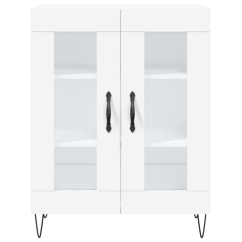 Highboard Weiß 69,5x34x180 cm Holzwerkstoff