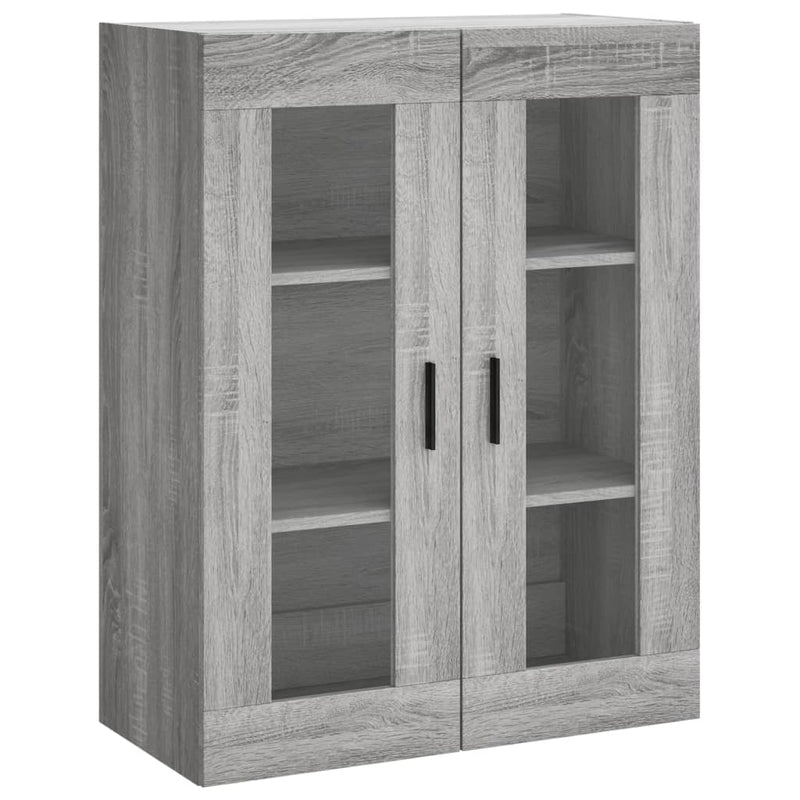 Highboard Grau Sonoma 69,5x34x180 cm Holzwerkstoff