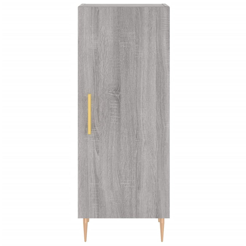 Highboard Grau Sonoma 34,5x34x180 cm Holzwerkstoff