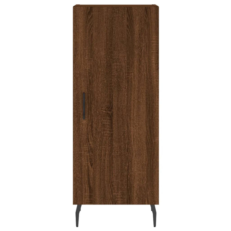 Highboard Braun Eichen-Optik 34,5x34x180 cm Holzwerkstoff