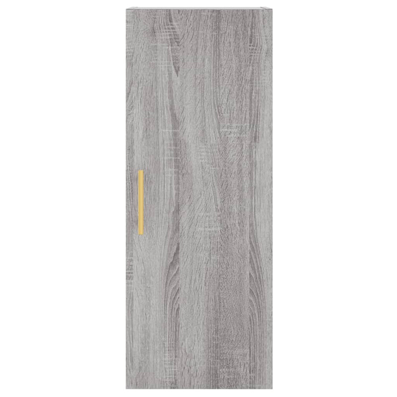 Highboard Grau Sonoma 34,5x34x180 cm Holzwerkstoff