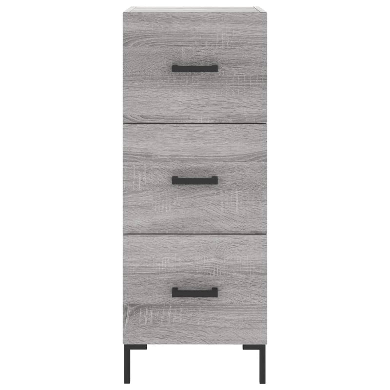 Highboard Grau Sonoma 34,5x34x180 cm Holzwerkstoff