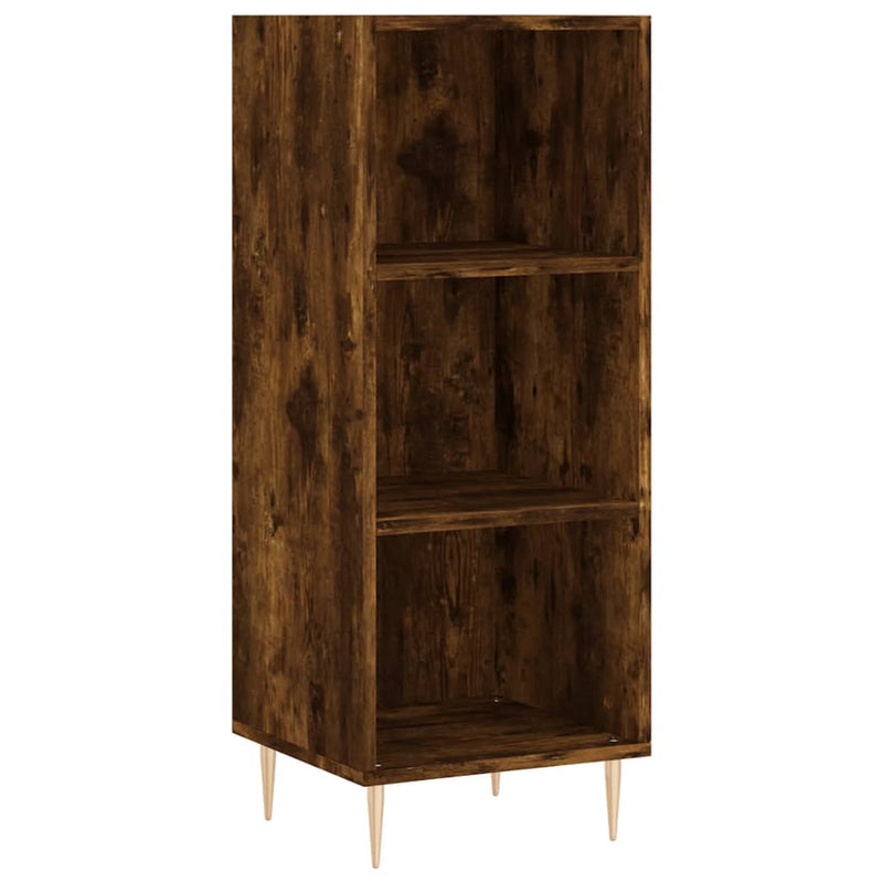 Highboard Räuchereiche 34,5x34x180 cm Holzwerkstoff