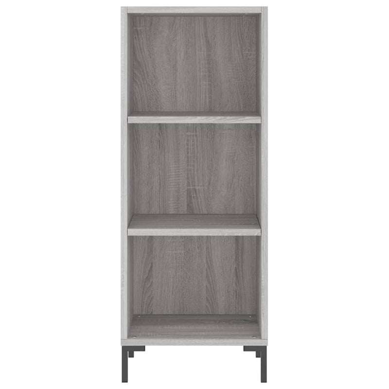 Highboard Grau Sonoma 34,5x34x180 cm Holzwerkstoff