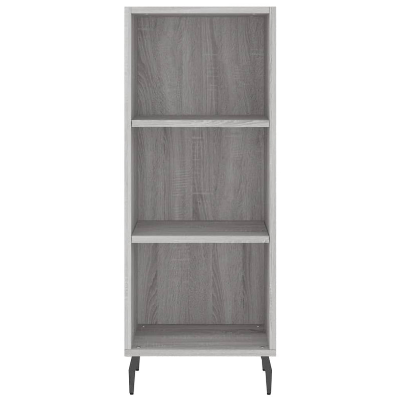 Highboard Grau Sonoma 34,5x34x180 cm Holzwerkstoff