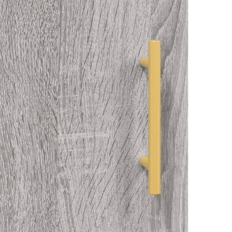 Highboard Grau Sonoma 34,5x34x180 cm Holzwerkstoff