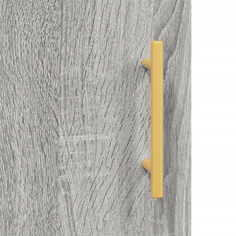 Highboard Grau Sonoma 34,5x34x180 cm Holzwerkstoff