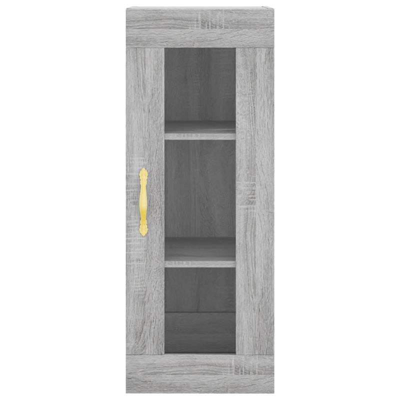 Highboard Grau Sonoma 34,5x34x180 cm Holzwerkstoff