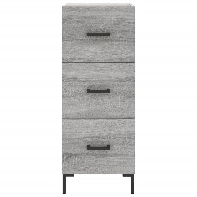 Highboard Grau Sonoma 34,5x34x180 cm Holzwerkstoff