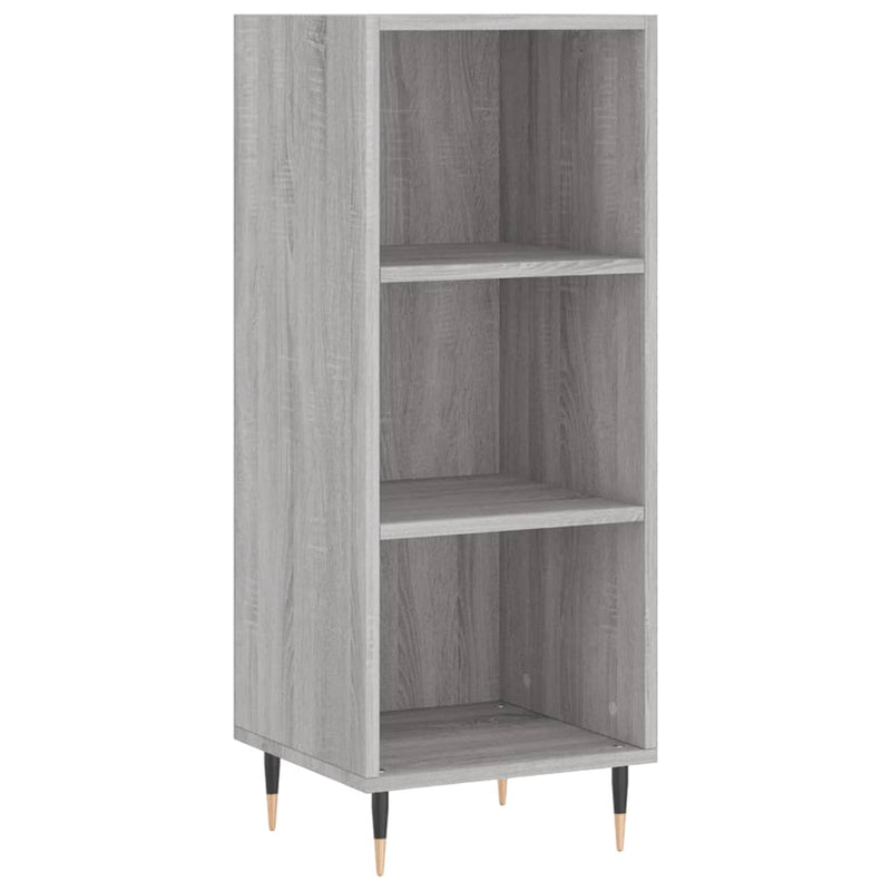 Highboard Grau Sonoma 34,5x34x180 cm Holzwerkstoff