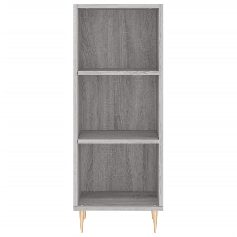 Highboard Grau Sonoma 34,5x34x180 cm Holzwerkstoff