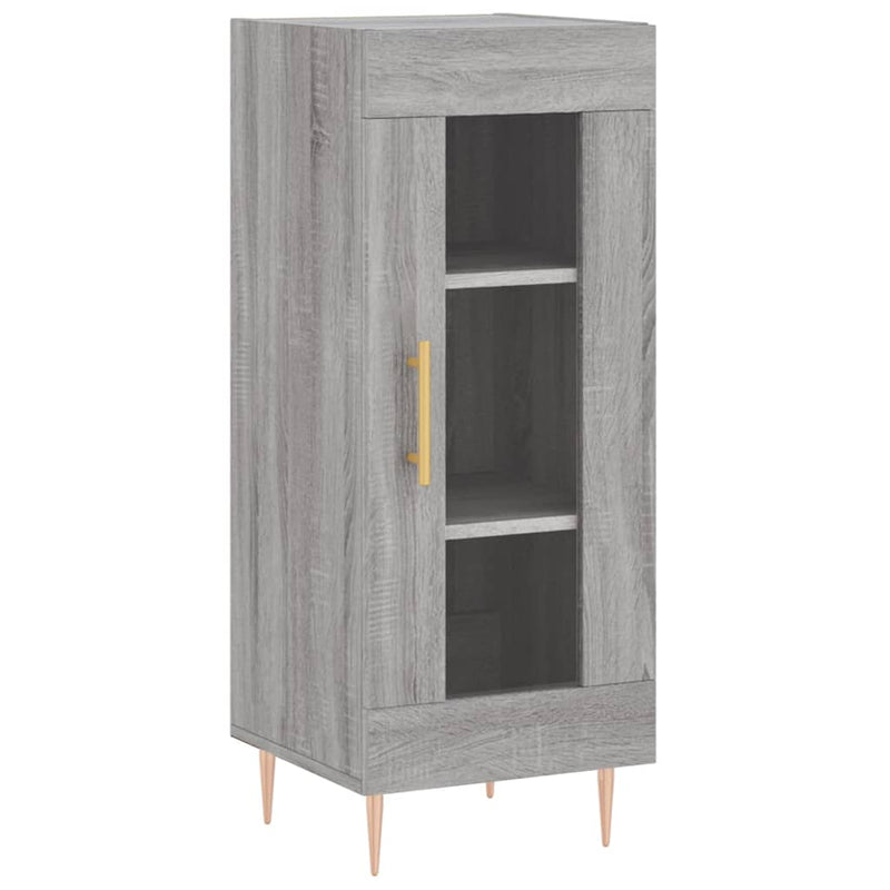 Highboard Grau Sonoma 34,5x34x180 cm Holzwerkstoff