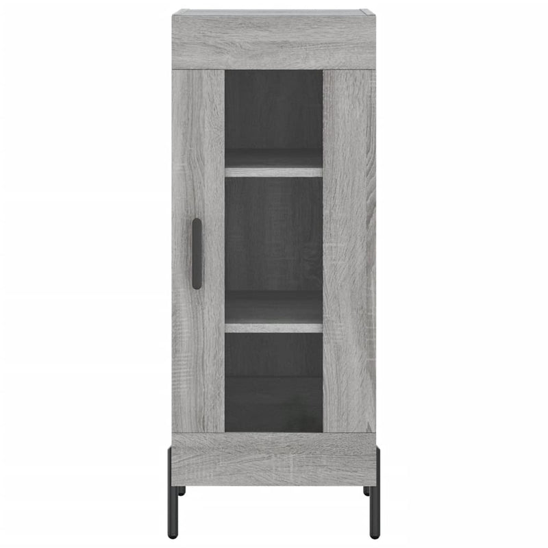 Highboard Grau Sonoma 34,5x34x180 cm Holzwerkstoff