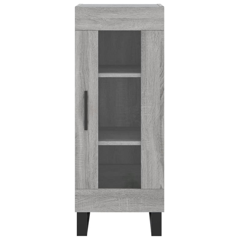 Highboard Grau Sonoma 34,5x34x180 cm Holzwerkstoff