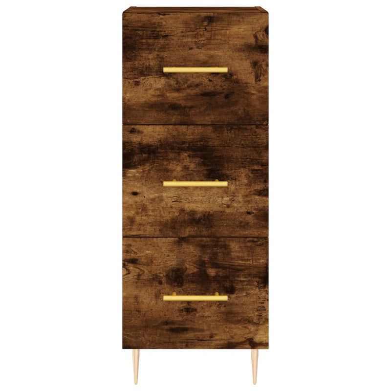 Highboard Räuchereiche 34,5x34x180 cm Holzwerkstoff