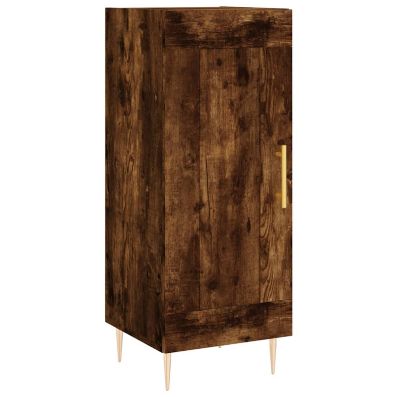 Highboard Räuchereiche 34,5x34x180 cm Holzwerkstoff